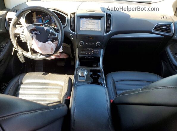 2FMPK4J9XKBB60929 2019 FORD EDGE Blue Вид панелі приладів