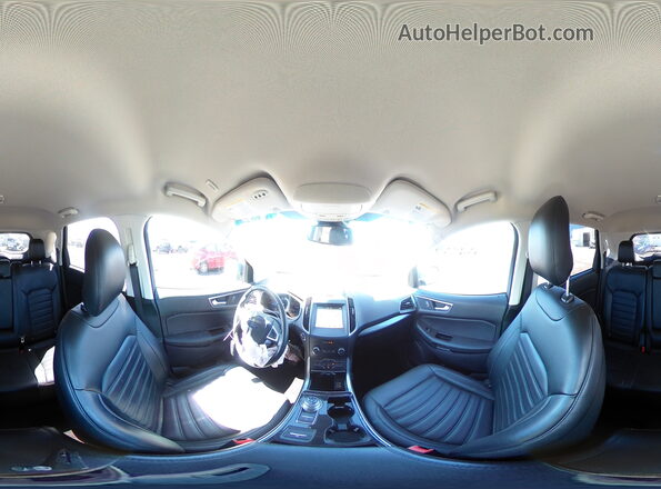 2FMPK4J9XKBB60929 2019 FORD EDGE Blue Панорамний вид салону 360°