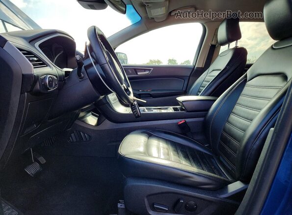 2FMPK4J9XLBA18842 2020 FORD EDGE Blue წინა სალონის ხედი