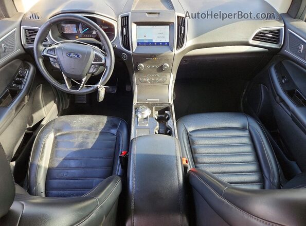 2FMPK4J9XLBA18842 2020 FORD EDGE Blue წინა პანელის ხედი