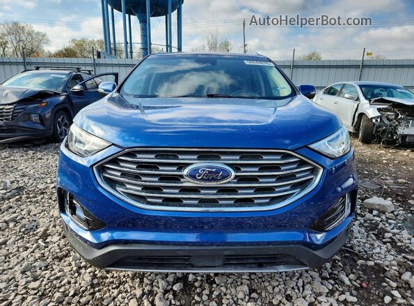 2FMPK4J9XLBA18842 2020 FORD EDGE Blue წინა ხედი