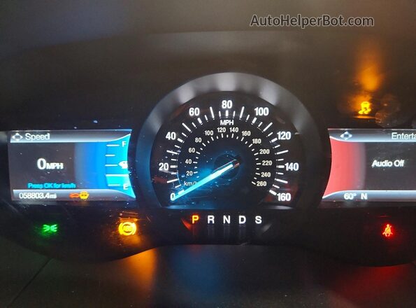 2FMPK4J9XLBA44003 2020 FORD EDGE White Instrument cluster view