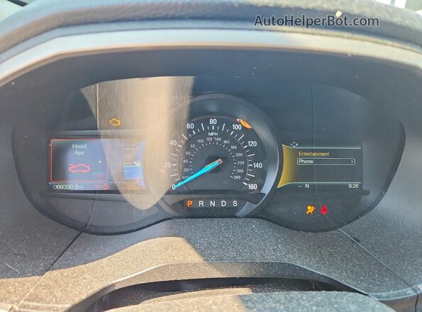 2FMPK4J9XLBA73887 2020 FORD EDGE Серебряный Вид щитка приборов