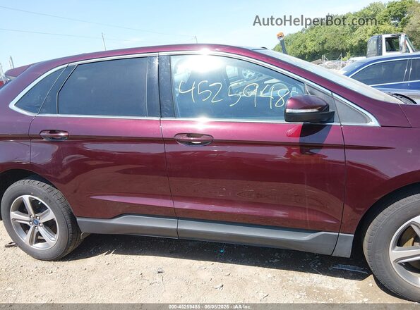 2FMPK4J9XLBB41184 2020 FORD EDGE Темно-бордовый Панорамный вид салона 360°