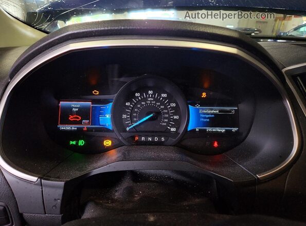 2FMPK4J9XMBA06014 2021 FORD EDGE Blue Սարքավորումների վահանակի տեսք