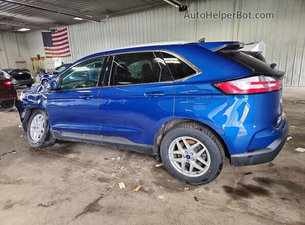 2FMPK4J9XMBA06014 2021 FORD EDGE Blue Հետևի ձախ
