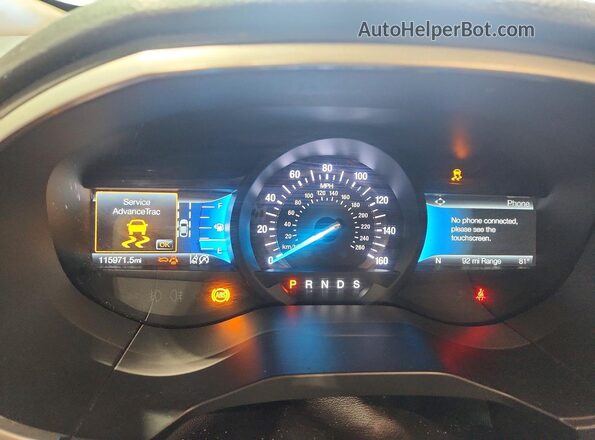 2FMPK4J9XMBA49347 2021 FORD EDGE Gray Vista del cuadro de instrumentos