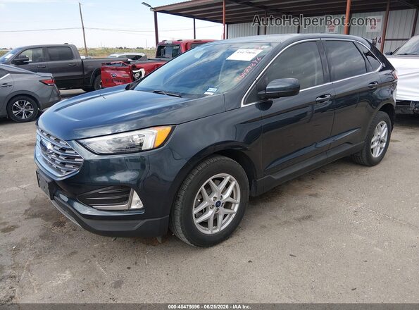 2FMPK4J9XNBA88134 2022 FORD EDGE Blue Передня ліва чверть