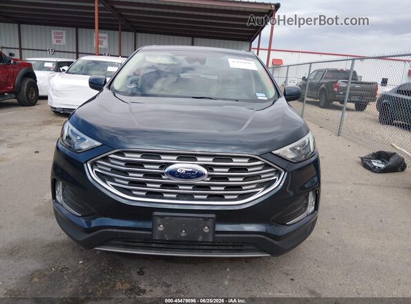 2FMPK4J9XNBA88134 2022 FORD EDGE Blue Вид щитка приладів