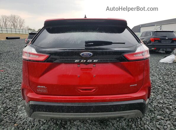 2FMPK4J9XRBA20129 2024 FORD EDGE Red Вид ззаду