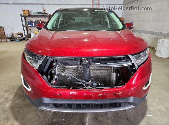 2FMPK4K80HBB84347 2017 FORD EDGE Burgundy Vista frontal