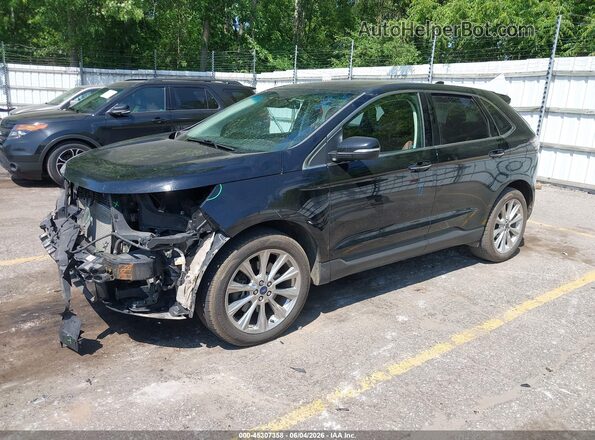 2FMPK4K80HBC13524 2017 FORD EDGE Black Առջևի ձախ երեք քառորդ տեսարան