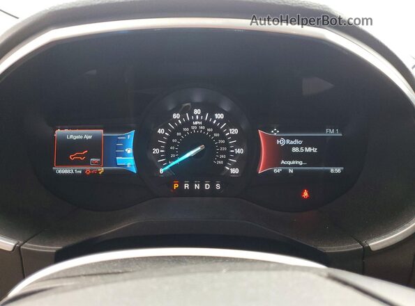 2FMPK4K80JBB73256 2018 FORD EDGE Black Vista del cuadro de instrumentos