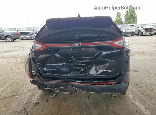 2FMPK4K80JBB73256 2018 FORD EDGE Black Vista trasera