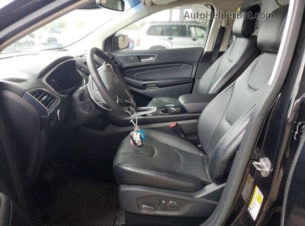 2FMPK4K80JBB73256 2018 FORD EDGE Black Vista interior delantera