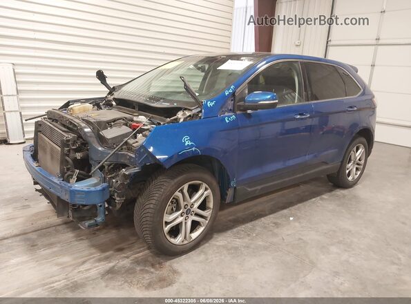 2FMPK4K80JBC02089 2018 FORD EDGE Blue Front left