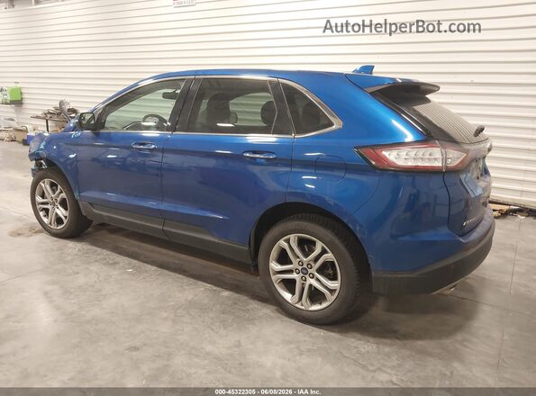 2FMPK4K80JBC02089 2018 FORD EDGE Blue Rear left