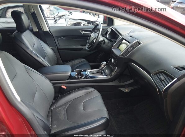 2FMPK4K80JBC44486 2018 FORD EDGE Red Front interior view