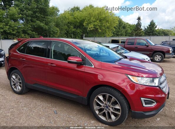 2FMPK4K80JBC44486 2018 FORD EDGE Red 360 interior view