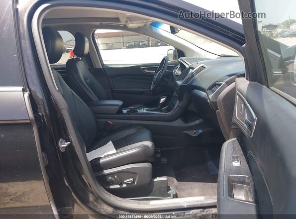 2FMPK4K81GBC07942 2016 FORD EDGE Black Vista interior delantera