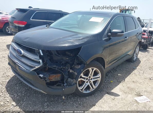 2FMPK4K81GBC07942 2016 FORD EDGE Black Vista tres cuartos delantera izquierda