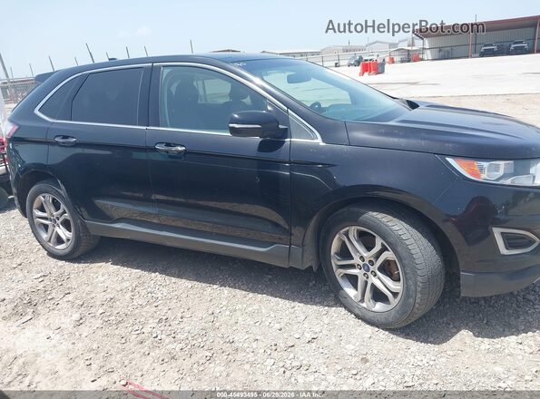2FMPK4K81GBC07942 2016 FORD EDGE Black Vista interior trasera