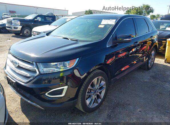 2FMPK4K81HBB72322 2017 FORD EDGE Black Передня ліва чверть