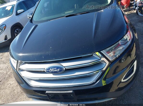 2FMPK4K81HBB72322 2017 FORD EDGE Black Вид щитка приладів