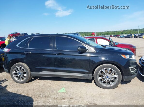 2FMPK4K81HBB72322 2017 FORD EDGE Black Вид задньої частини салону