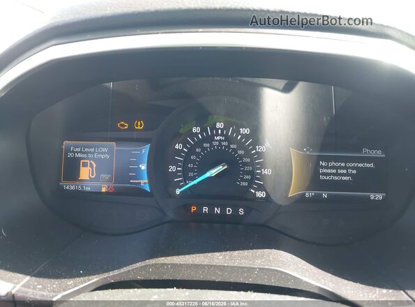 2FMPK4K81HBB72322 2017 FORD EDGE Black Вид задніх сидінь
