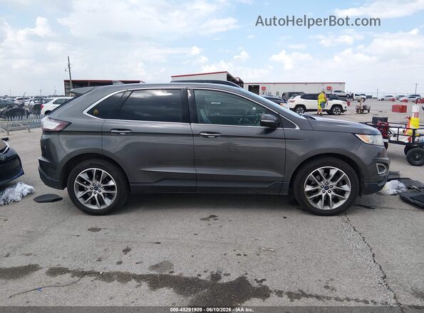 2FMPK4K81HBC21499 2017 FORD EDGE Gray Rear interior view
