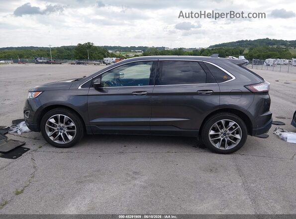 2FMPK4K81HBC21499 2017 FORD EDGE Gray 360 interior view