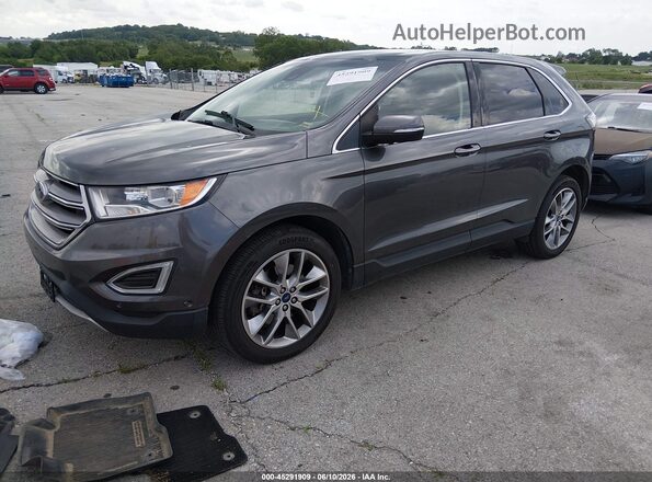2FMPK4K81HBC21499 2017 FORD EDGE Gray Front left