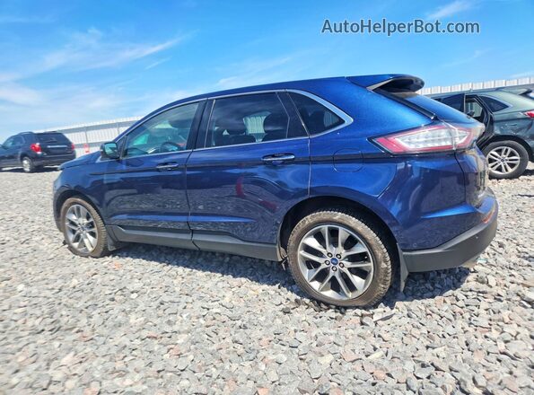 2FMPK4K81HBC47892 2017 FORD EDGE Blue Trasero izquierdo
