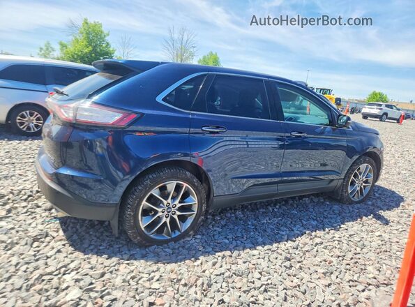 2FMPK4K81HBC47892 2017 FORD EDGE Blue Trasero derecho