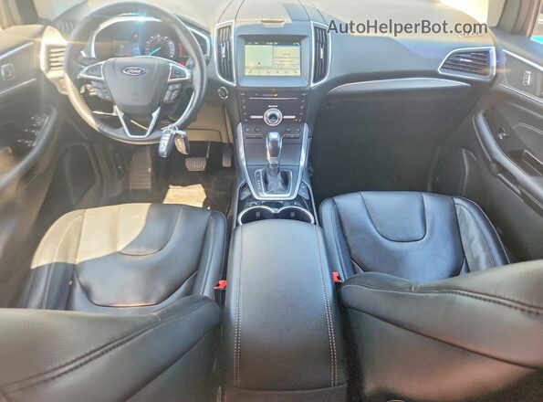 2FMPK4K81HBC47892 2017 FORD EDGE Blue Vista del salpicadero