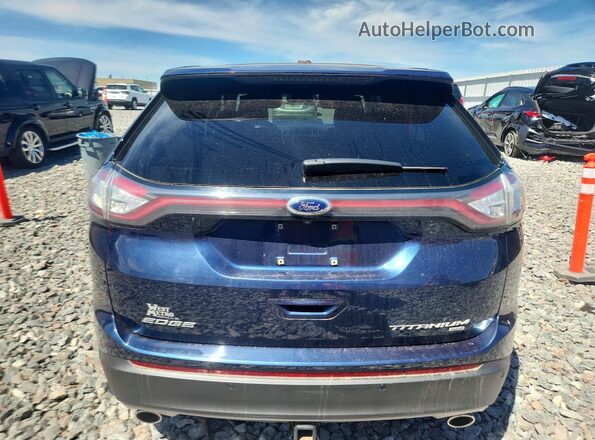 2FMPK4K81HBC47892 2017 FORD EDGE Blue Vista trasera