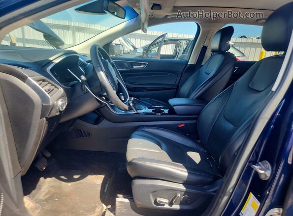 2FMPK4K81HBC47892 2017 FORD EDGE Blue Vista interior delantera