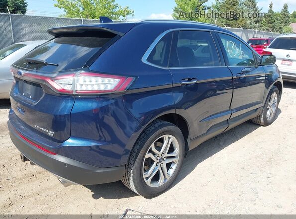 2FMPK4K81HBC55152 2017 FORD EDGE Blue უკანა მარჯვენა