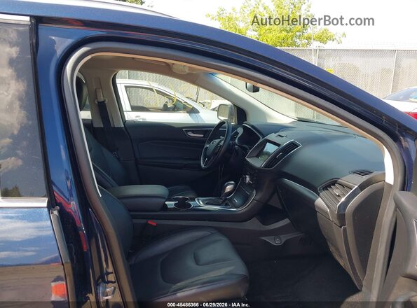2FMPK4K81HBC55152 2017 FORD EDGE Blue წინა სალონის ხედი