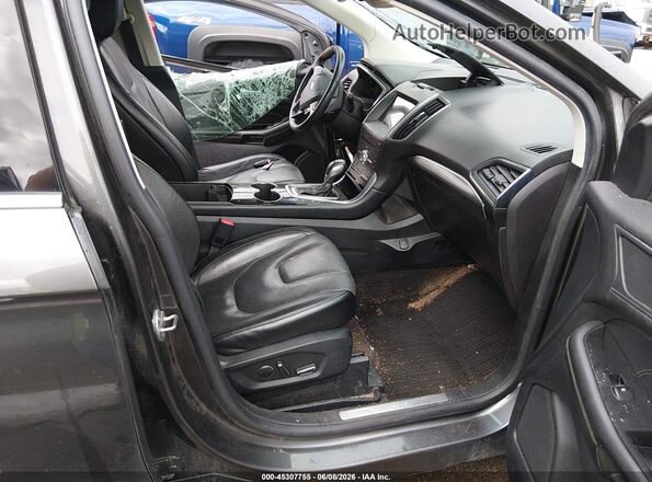 2FMPK4K81JBC62947 2018 FORD EDGE Gray Vista interior delantera