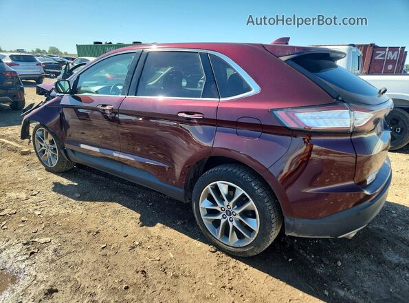 2FMPK4K82HBC25237 2017 FORD EDGE Бордовый Задняя левая четверть