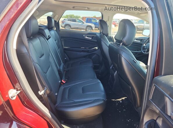 2FMPK4K82HBC25237 2017 FORD EDGE Бордовый Вид задних сидений