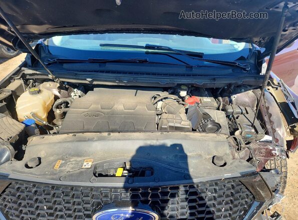 2FMPK4K82HBC25237 2017 FORD EDGE Бордовый Вид задней части салона