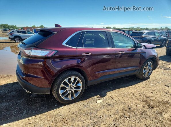 2FMPK4K82HBC25237 2017 FORD EDGE Бордовый Задняя правая четверть