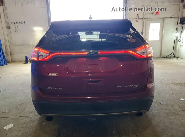 2FMPK4K82JBB78300 2018 FORD EDGE Red Vista trasera