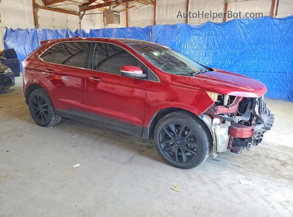 2FMPK4K82JBB78300 2018 FORD EDGE Red Delantero derecho