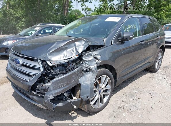 2FMPK4K83GBC20367 2016 FORD EDGE Gray Դիմացի տեսք