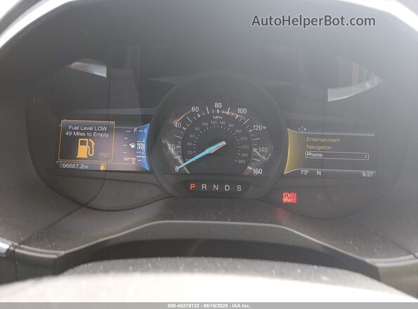2FMPK4K83HBB35689 2017 FORD EDGE Красный Вид задних сидений