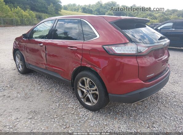 2FMPK4K83HBB35689 2017 FORD EDGE Красный Задняя левая четверть